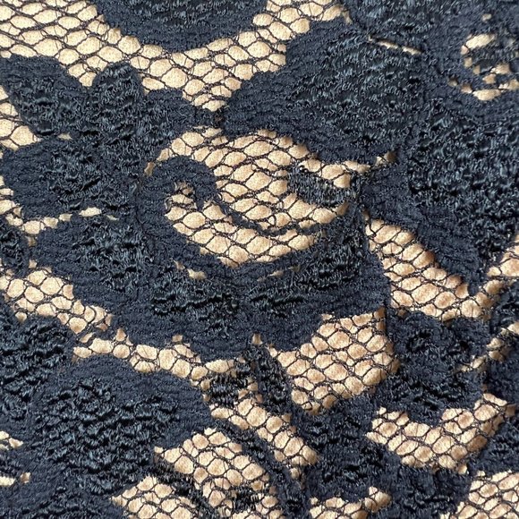 Karen Kane Dress Womens Medium Black Illusion Lace‎ A-Line Mini Cocktail Party - Picture 13 of 14